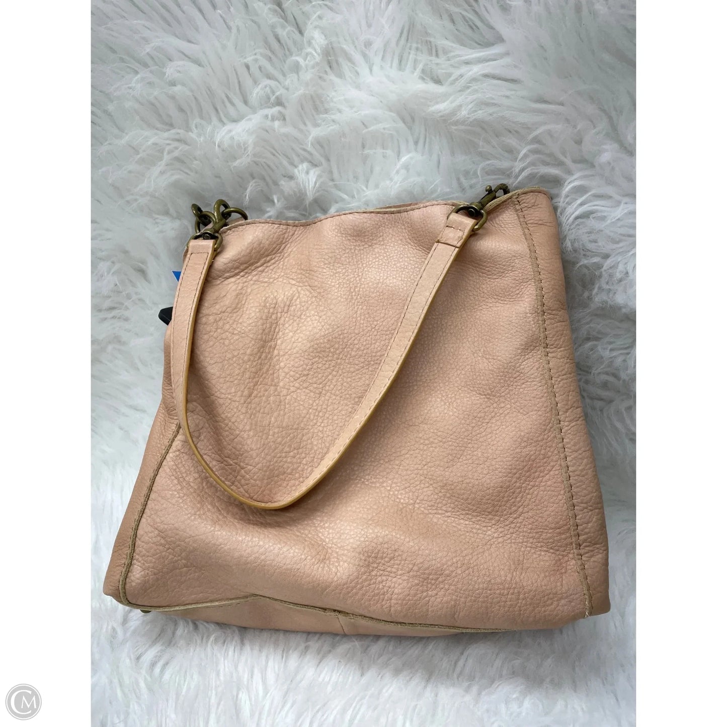 Handbag Leather By Clothes Mentor, Size: Medium