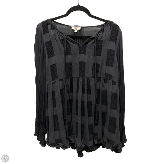 Top Long Sleeve By Umgee In Black, Size: L