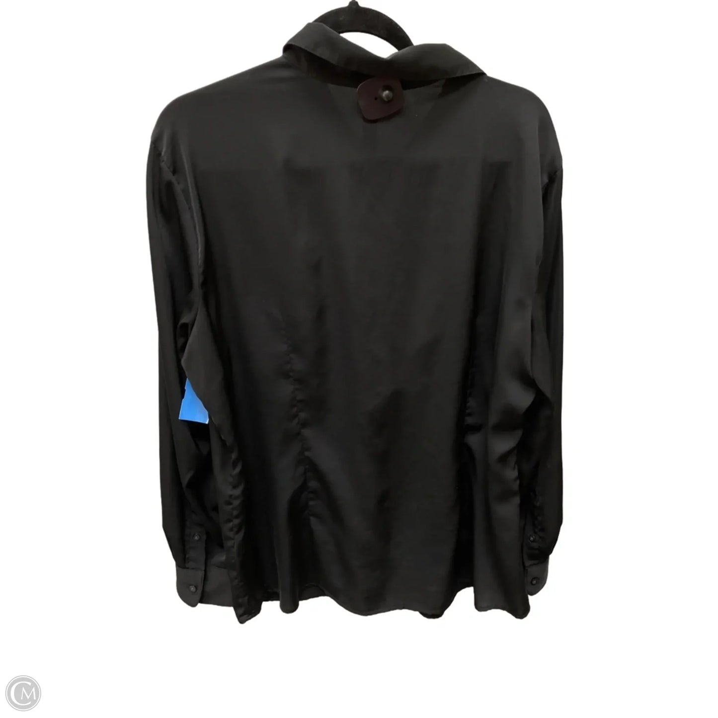 Blouse Long Sleeve By Lauren By Ralph Lauren In Black, Size: 1x