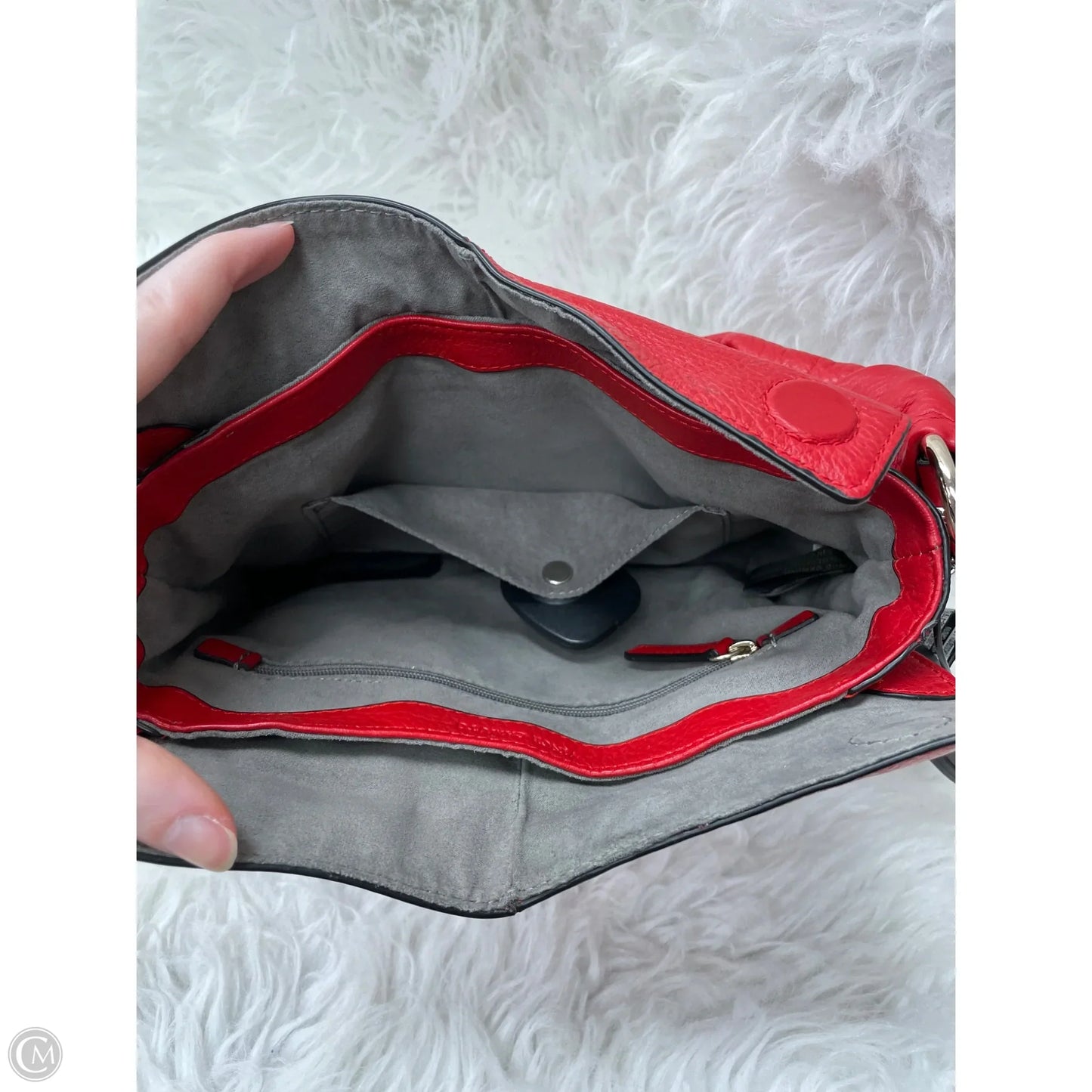 Crossbody Leather By Vince Camuto, Size: Medium