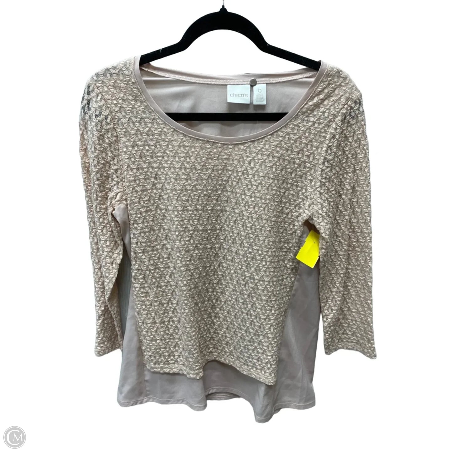 Top Short Sleeve By Chicos In Pink, Size: S