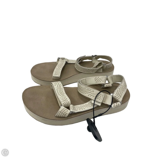 Sandals Flats By Teva In Cream, Size: 9