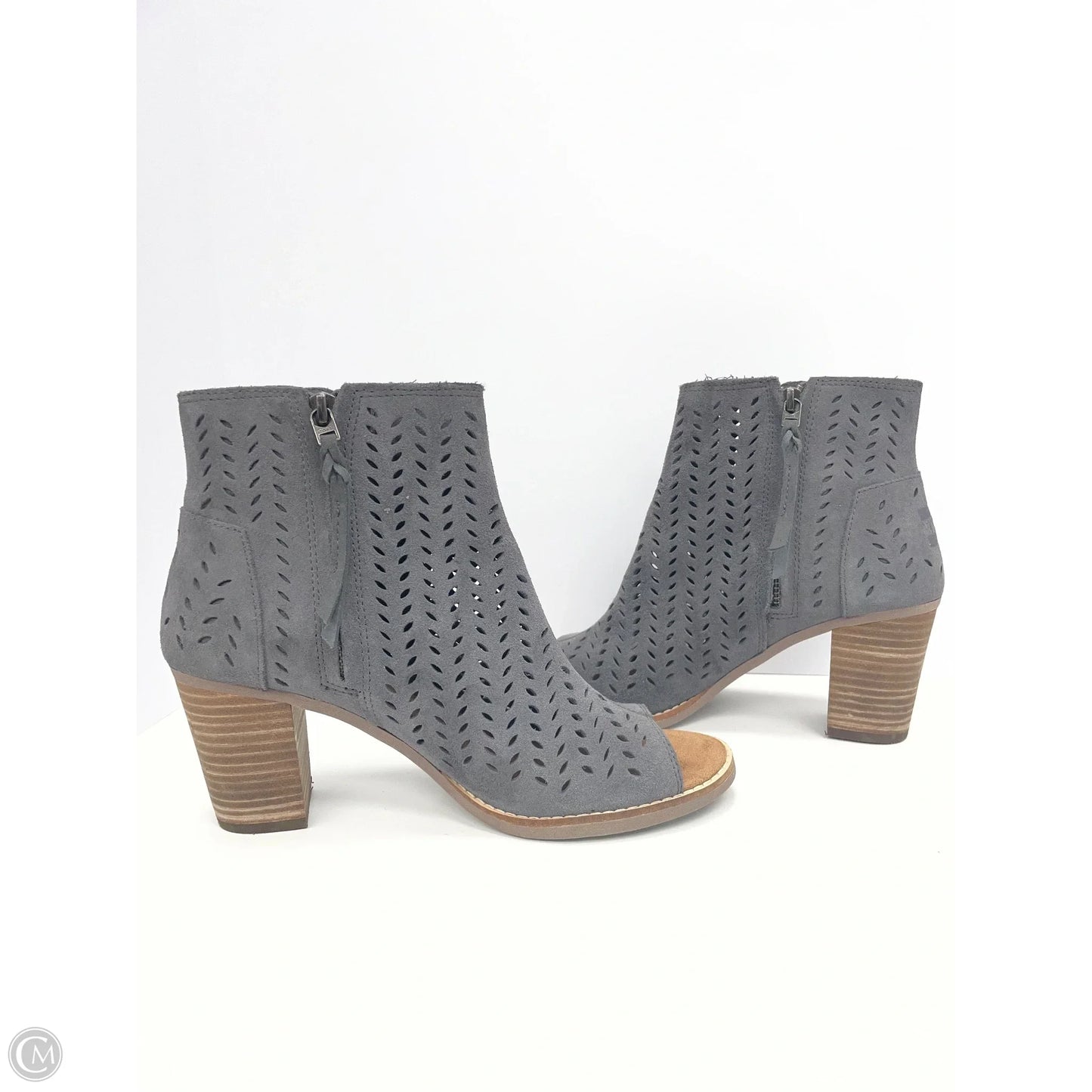 Shoes Heels Block By Toms In Grey, Size: 8
