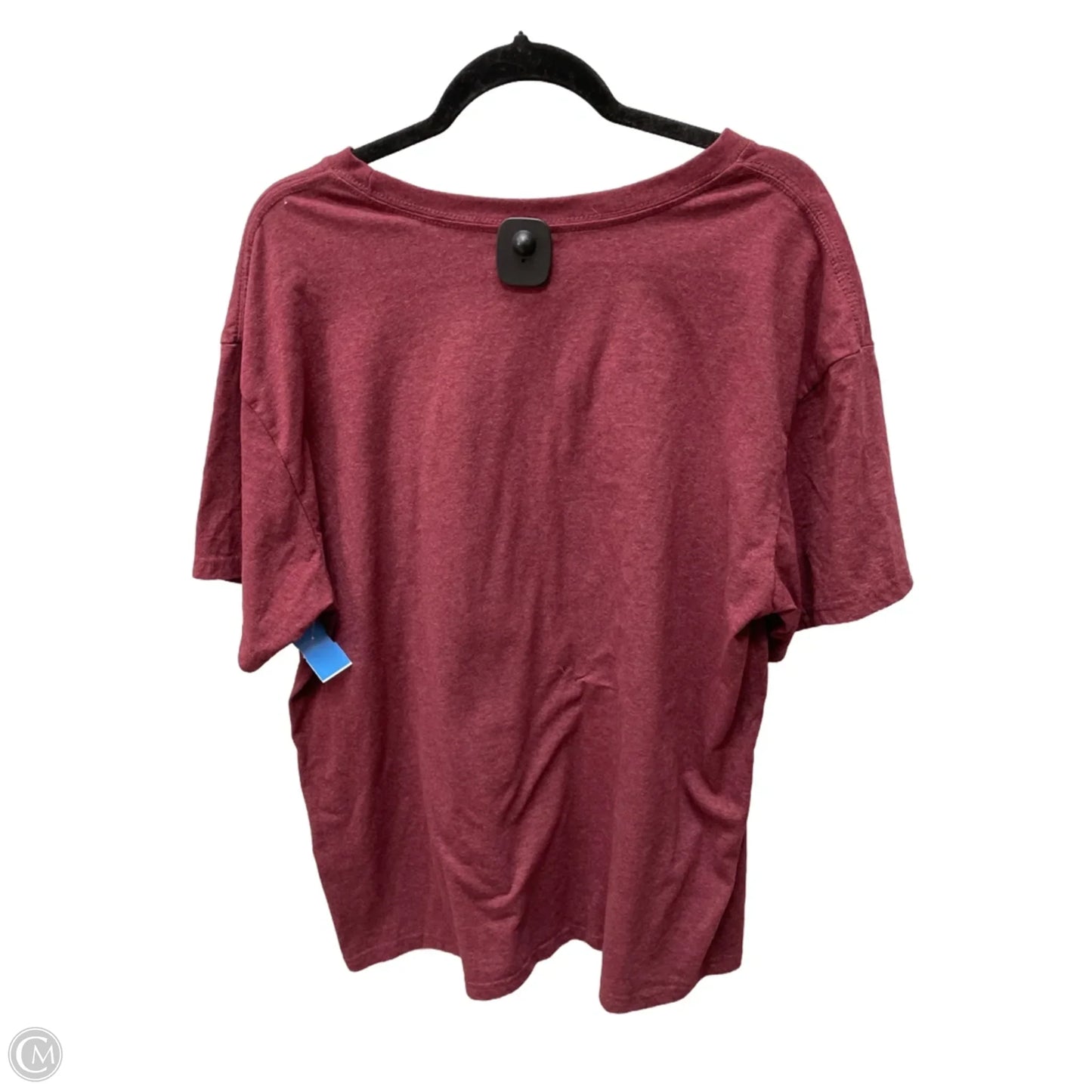 Top Short Sleeve Basic By Clothes Mentor In Red, Size: 2x