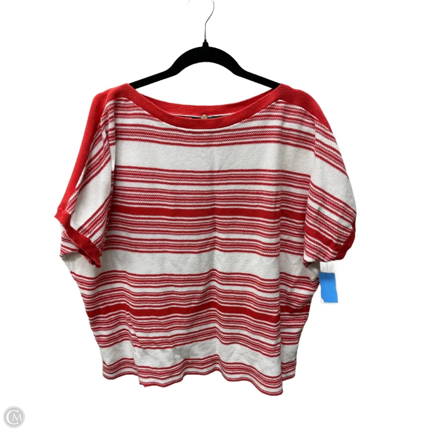 Top Short Sleeve By Ralph Lauren In Striped Pattern, Size: M