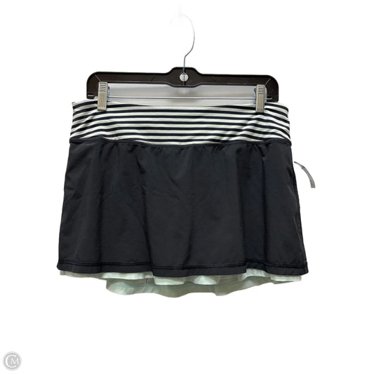 Skort By Lululemon In Black & Green, Size: M