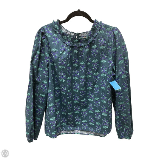 Top Long Sleeve By J. Crew In Floral Print, Size: Xl