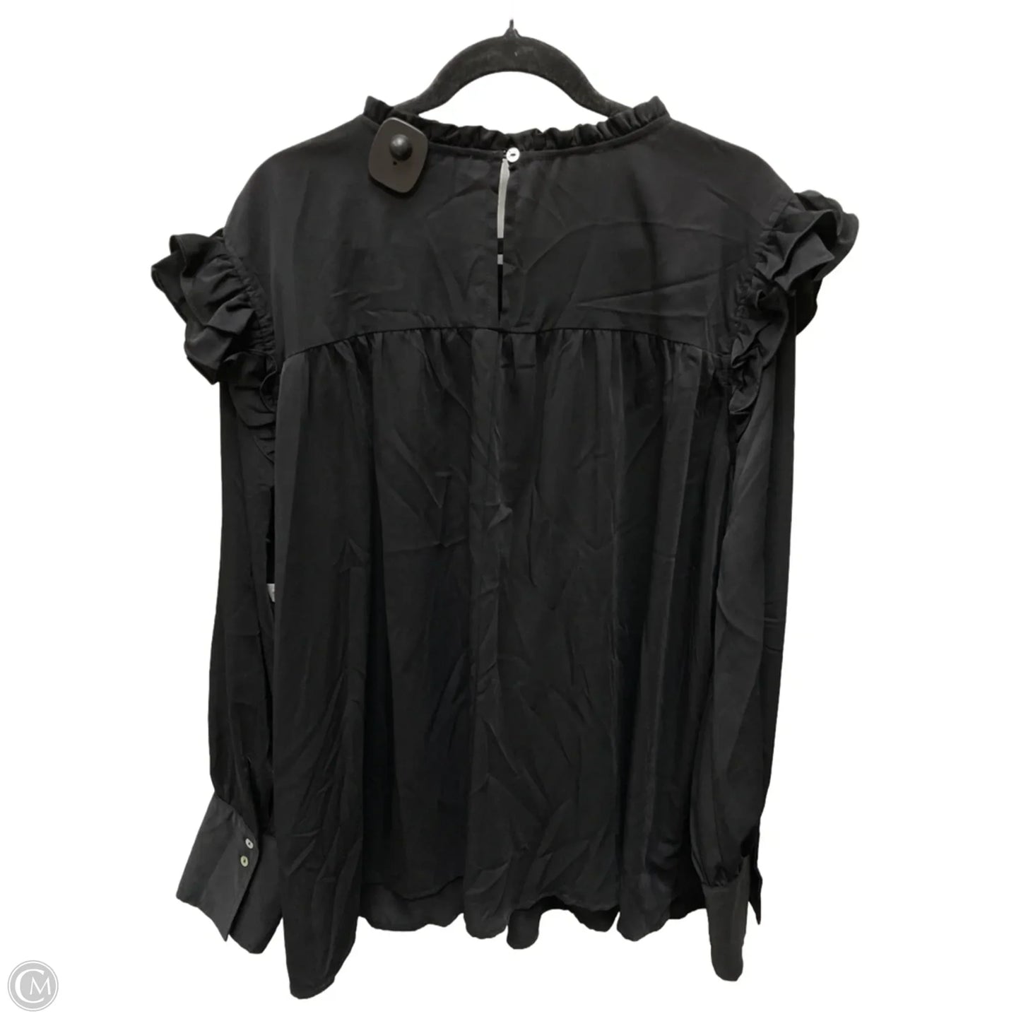 Blouse Long Sleeve By Entro In Black, Size: 1x