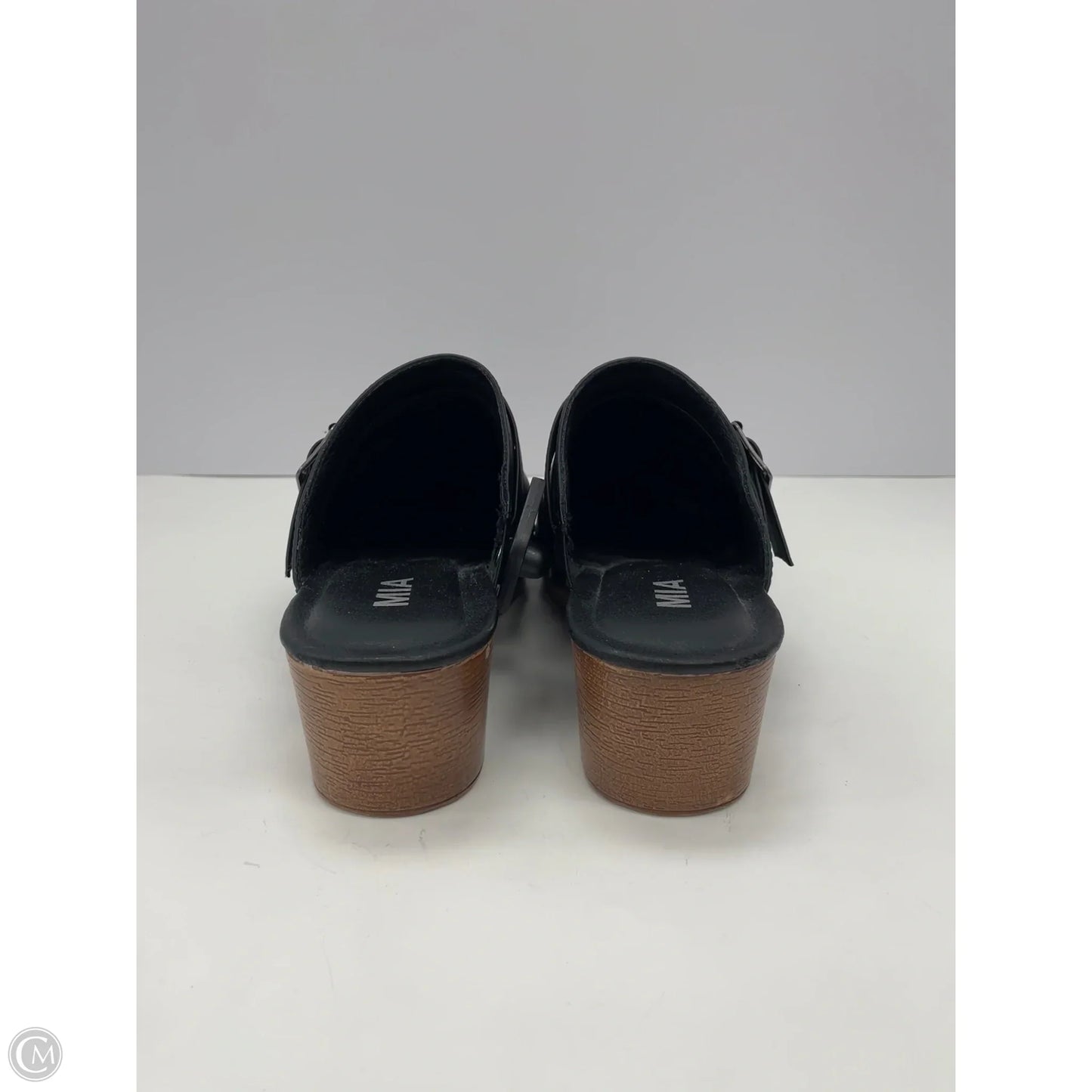 Shoes Heels Block By Mia In Black & Brown, Size: 8.5