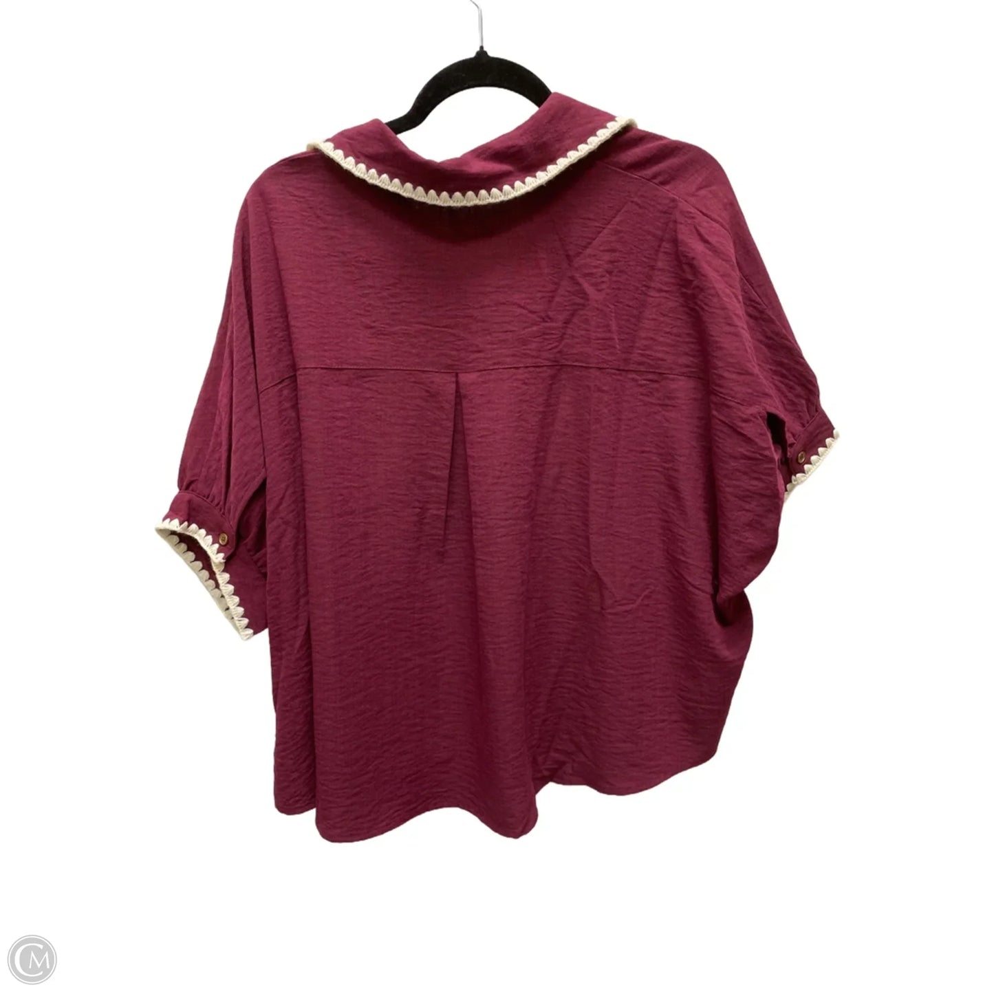 Top Short Sleeve By Entro In Red, Size: S