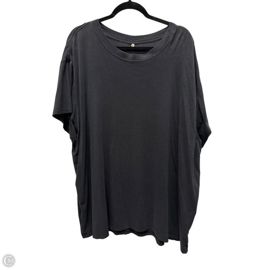 Athletic Top Short Sleeve By Lululemon In Black, Size: 1x