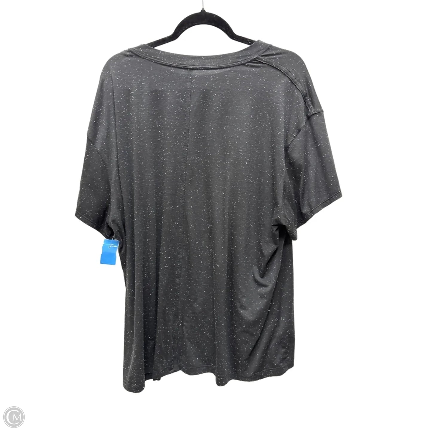 Athletic Top Short Sleeve By Lululemon In Black & White, Size: 1x