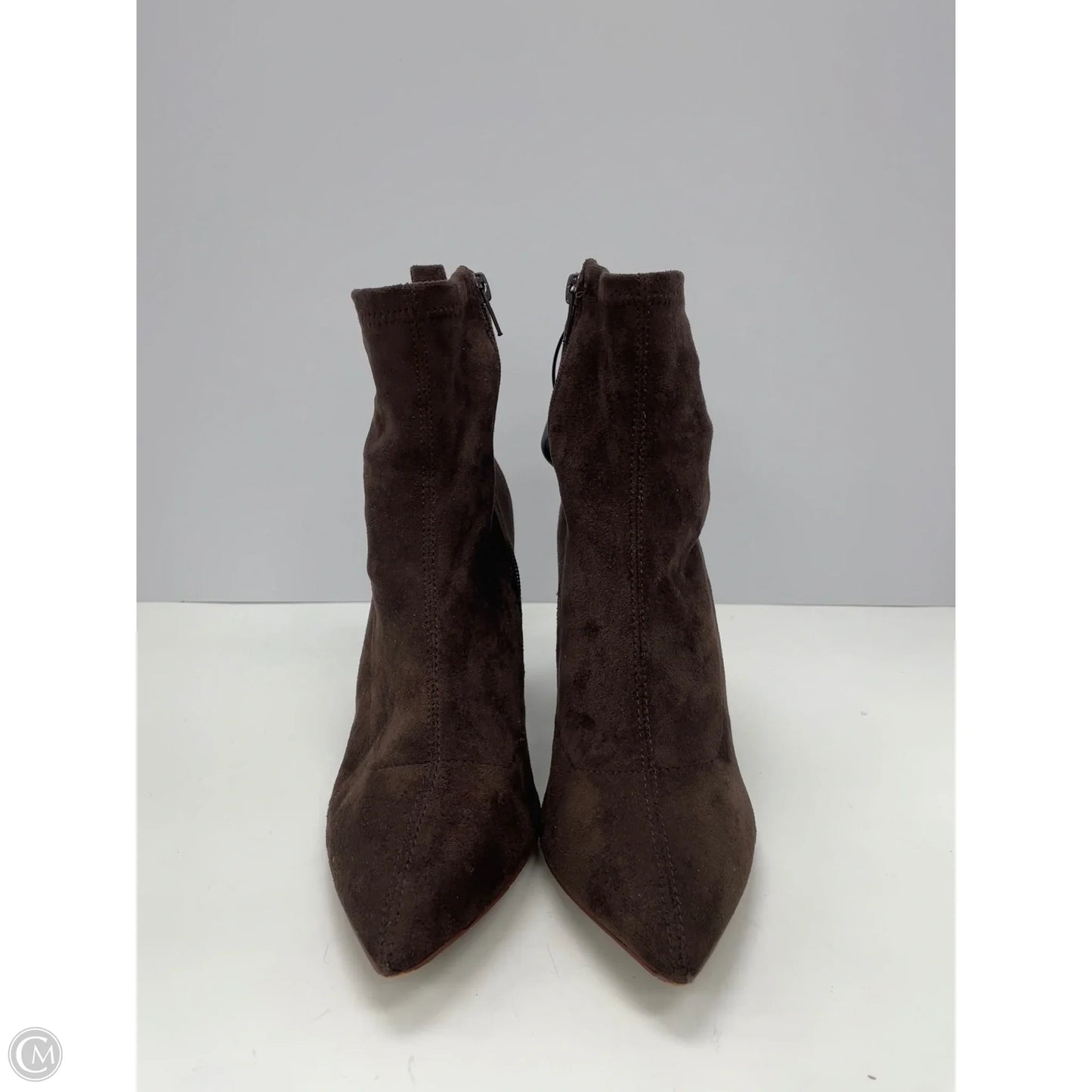 Boots Ankle Heels By Steve Madden In Brown, Size: 8.5