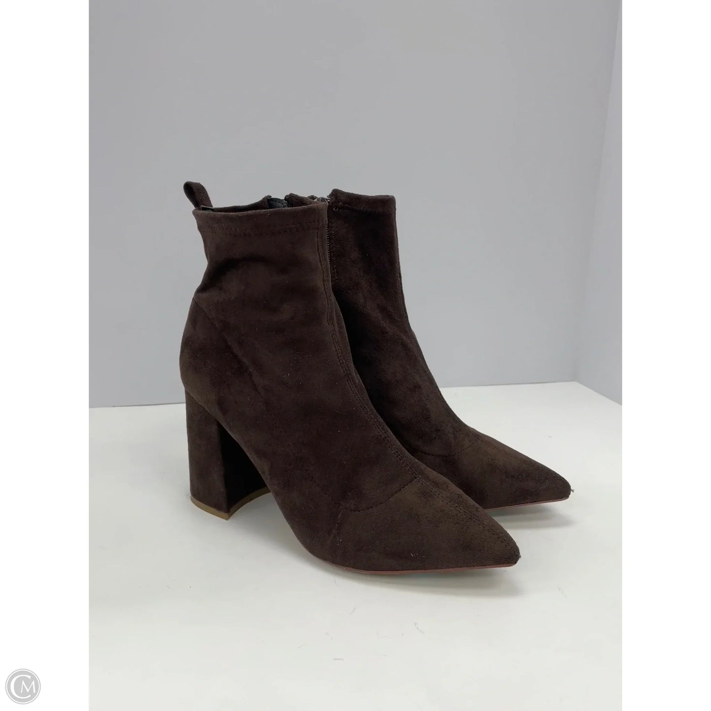 Boots Ankle Heels By Steve Madden In Brown, Size: 8.5