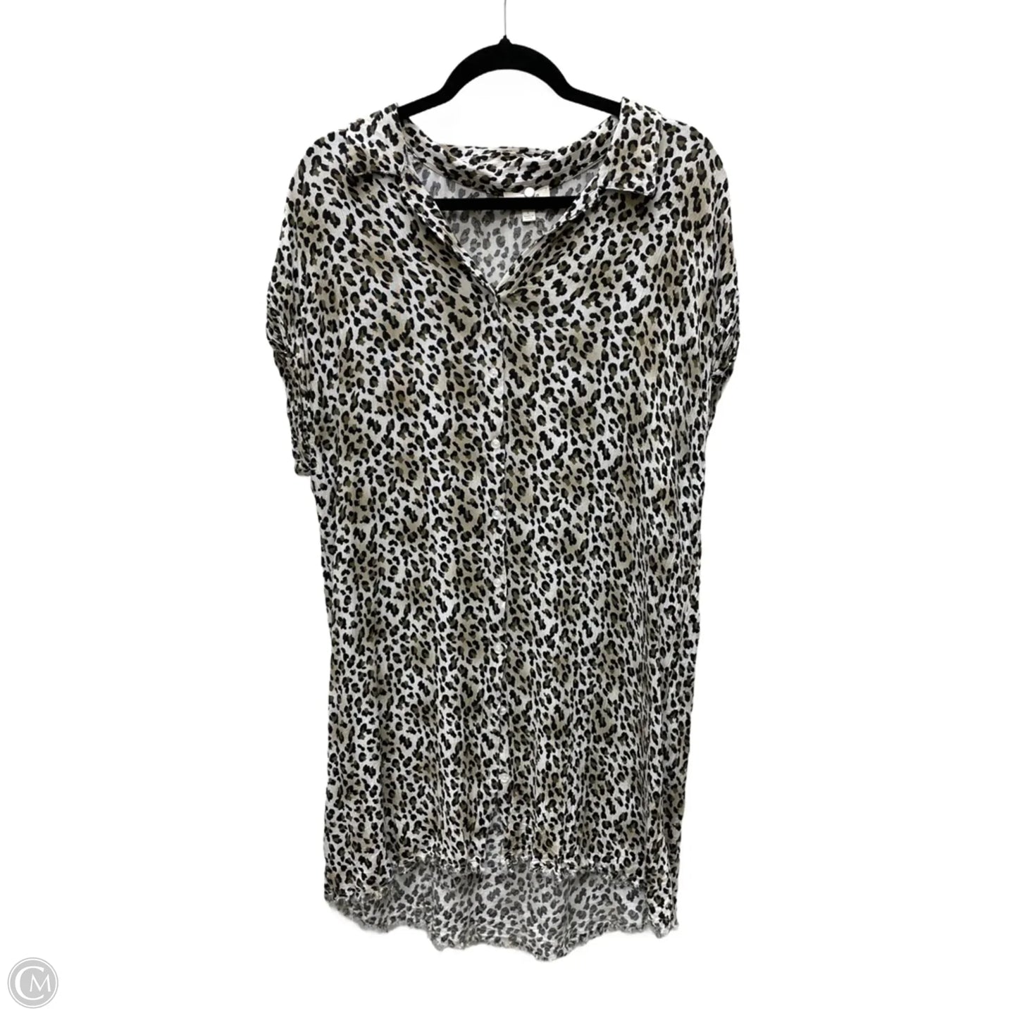 Top Short Sleeve By Umgee In Animal Print, Size: L