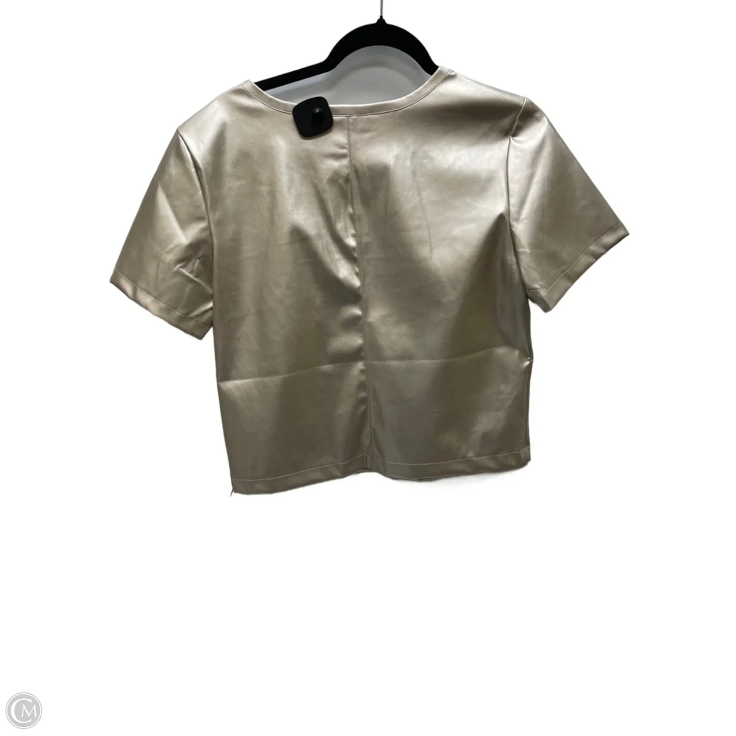 Blouse Short Sleeve By Porridge In Gold, Size: M