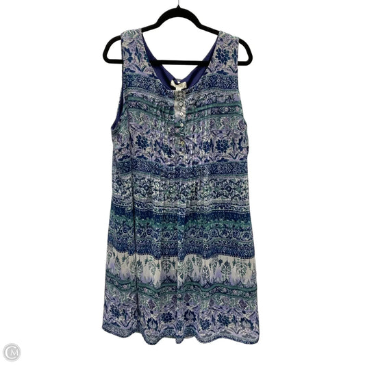 Dress Casual Midi By Dressbarn In Geometric Pattern, Size: 2x