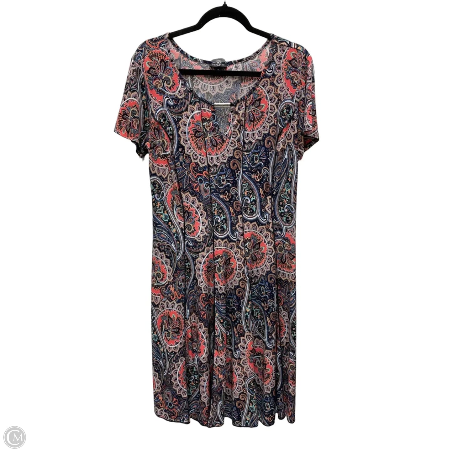 Dress Casual Midi By Sami & Jo In Geometric Pattern, Size: 1x