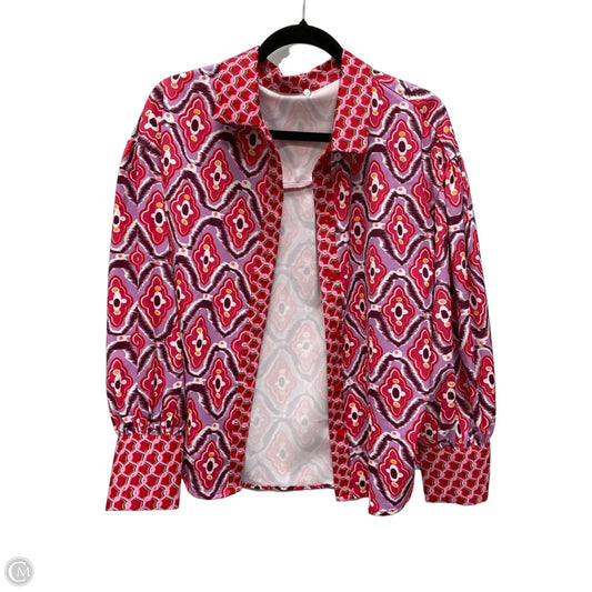 Top Long Sleeve By Clothes Mentor In Purple & Red, Size: L