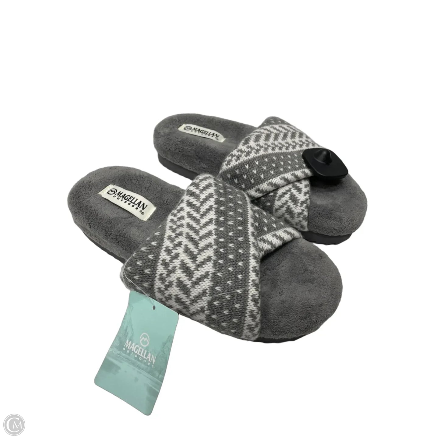 Sandals Heels Platform By Magellan In Grey & White, Size: 9