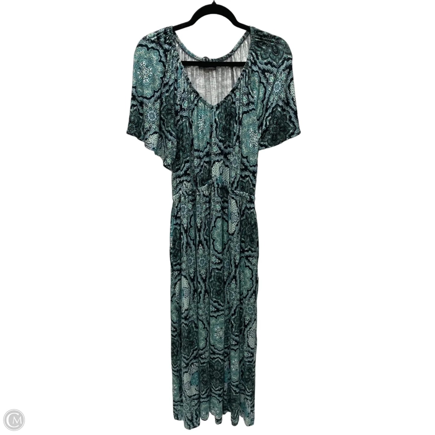 Dress Casual Midi By Lane Bryant In Geometric Pattern, Size: L