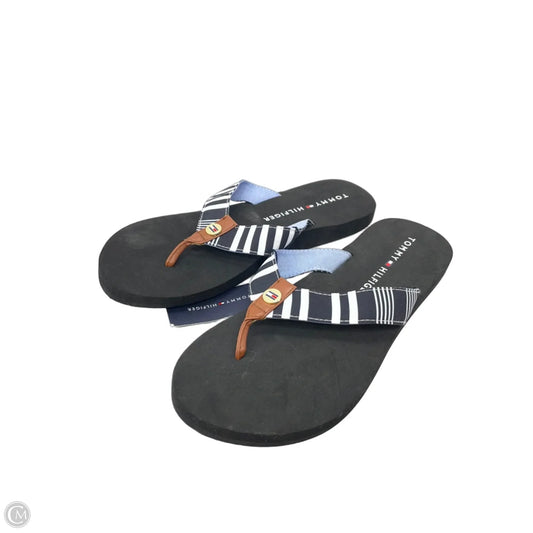 Sandals Flats By Tommy Hilfiger In Black, Size: 9