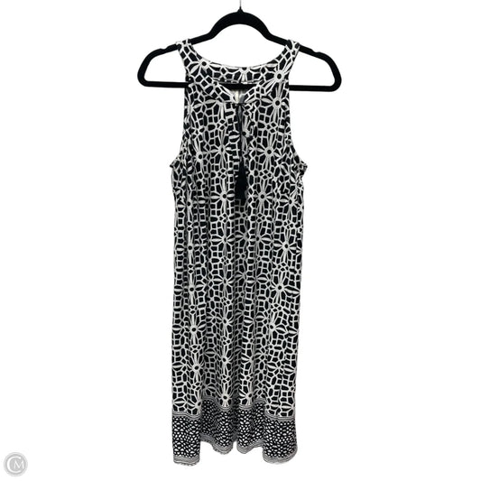 Dress Casual Midi By Tacera In Black & White, Size: 1x