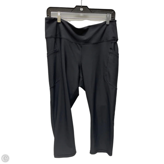 Athletic Capris By Old Navy In Black, Size: Xl