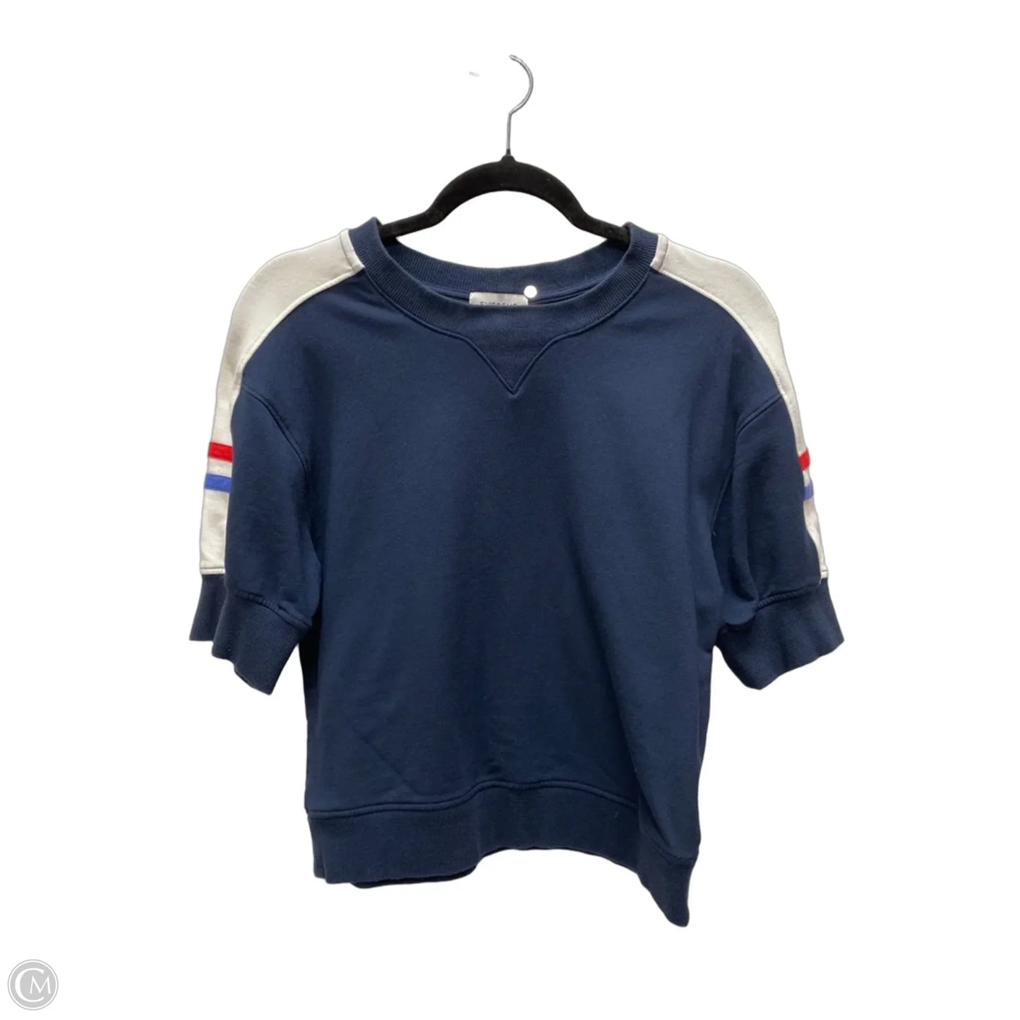 Top Short Sleeve By Evereve In Navy, Size: Xs