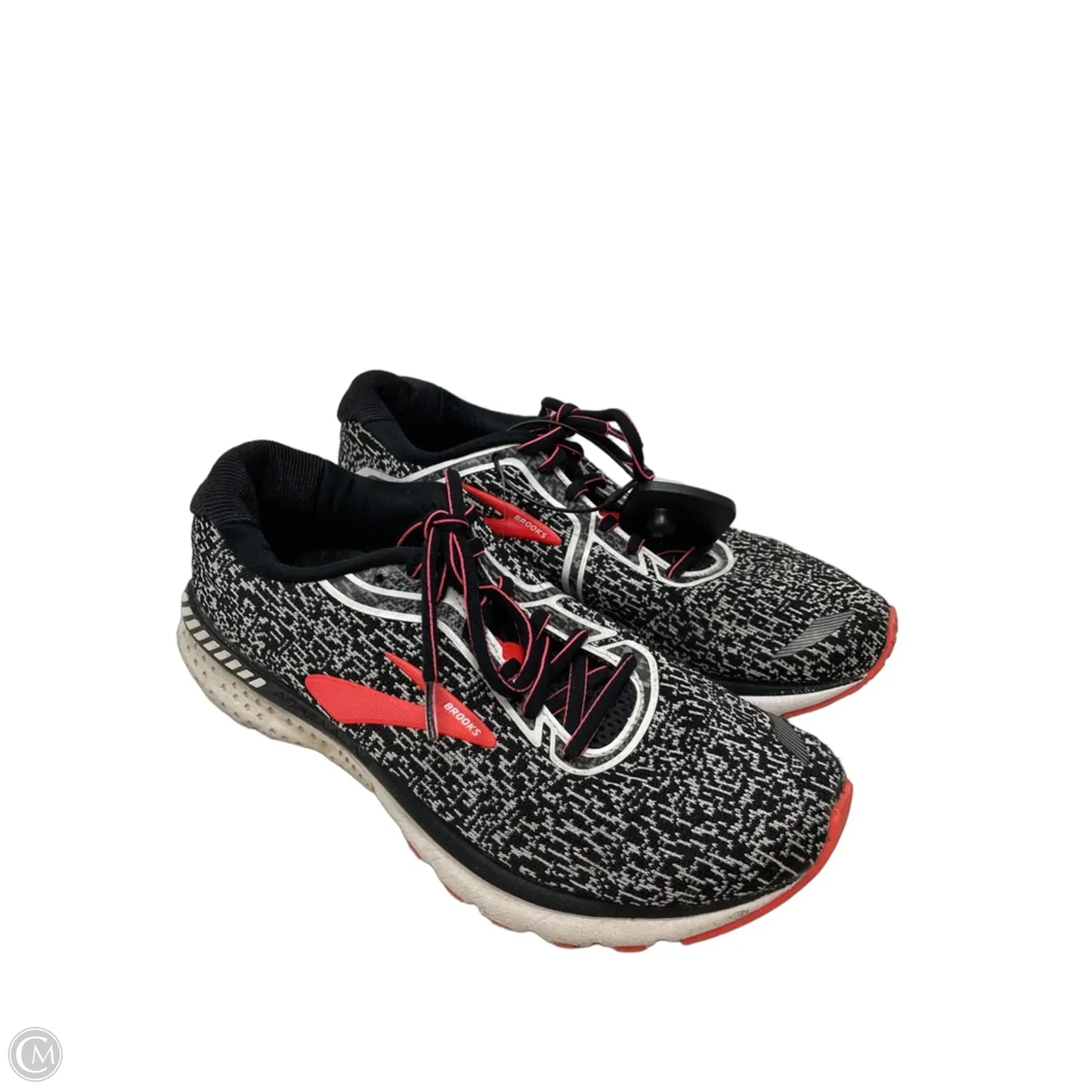 Shoes Athletic By Brooks In Black & Orange, Size: 9.5