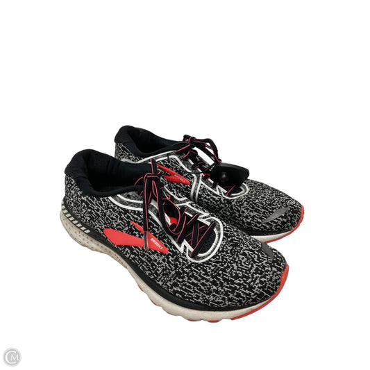Shoes Athletic By Brooks In Black & Orange, Size: 9.5