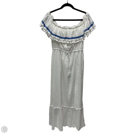 Dress Casual Maxi By Vince Camuto In White, Size: M