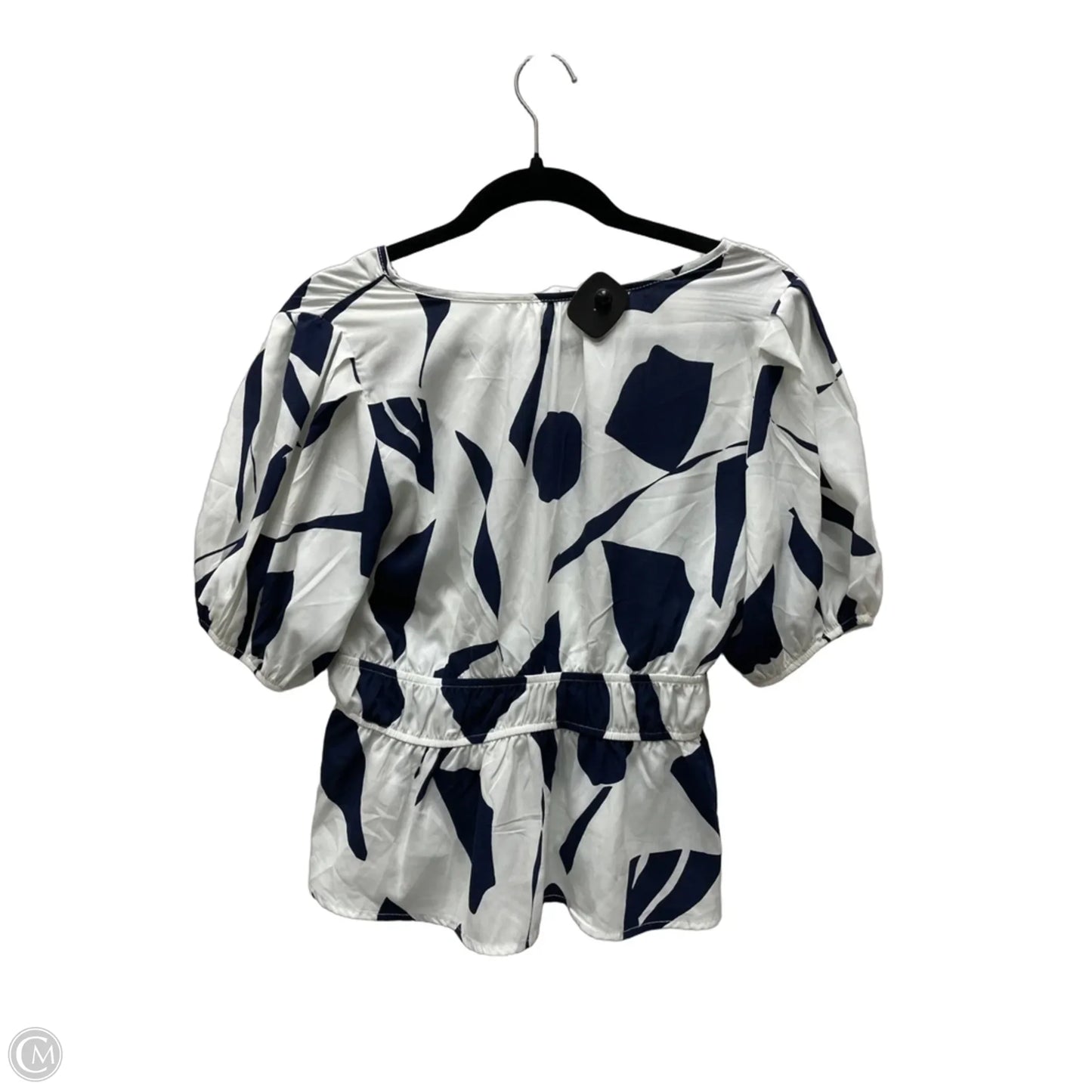 Top Short Sleeve By Sienna Sky In Blue & White, Size: L