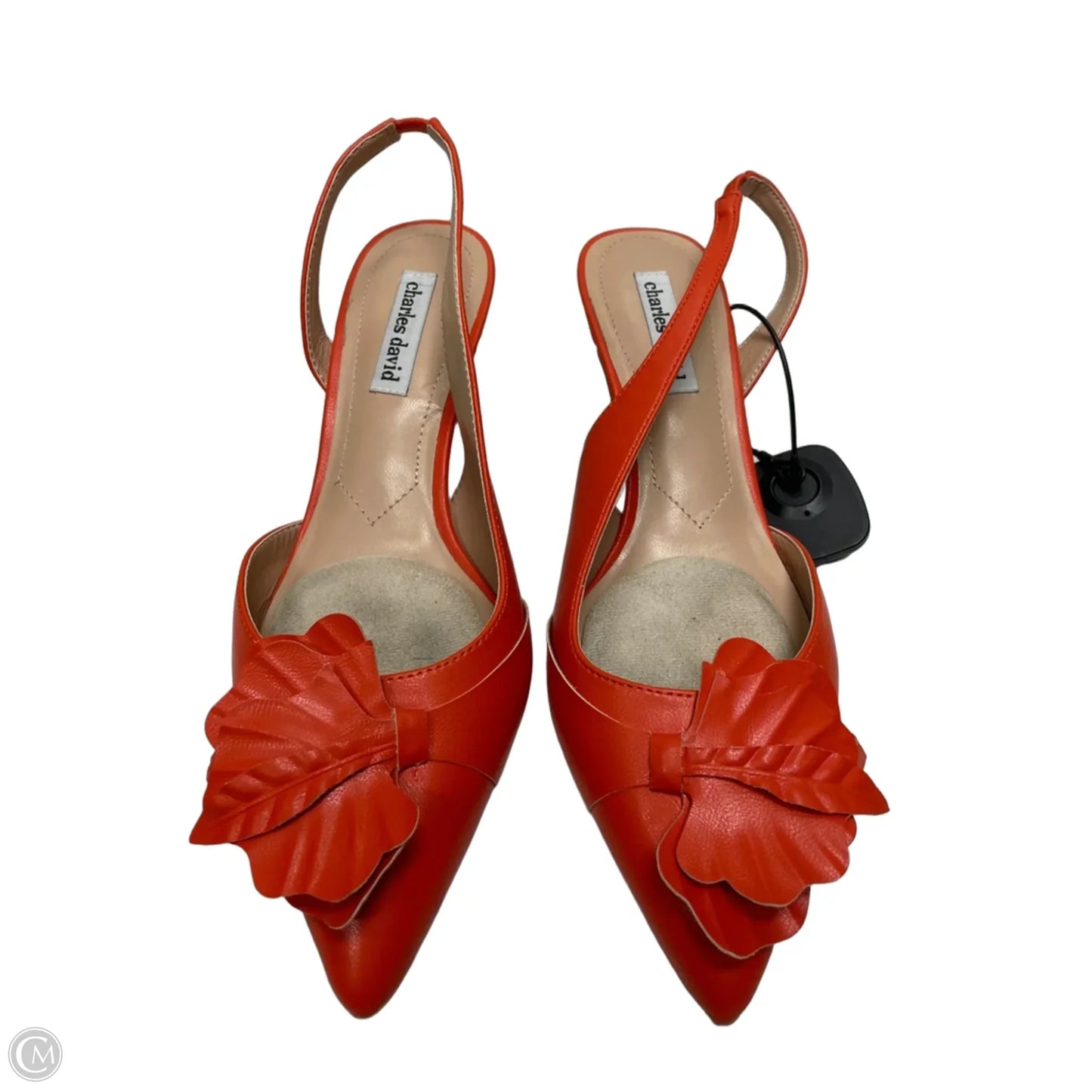 Shoes Heels Kitten By Charles David In Orange, Size: 9