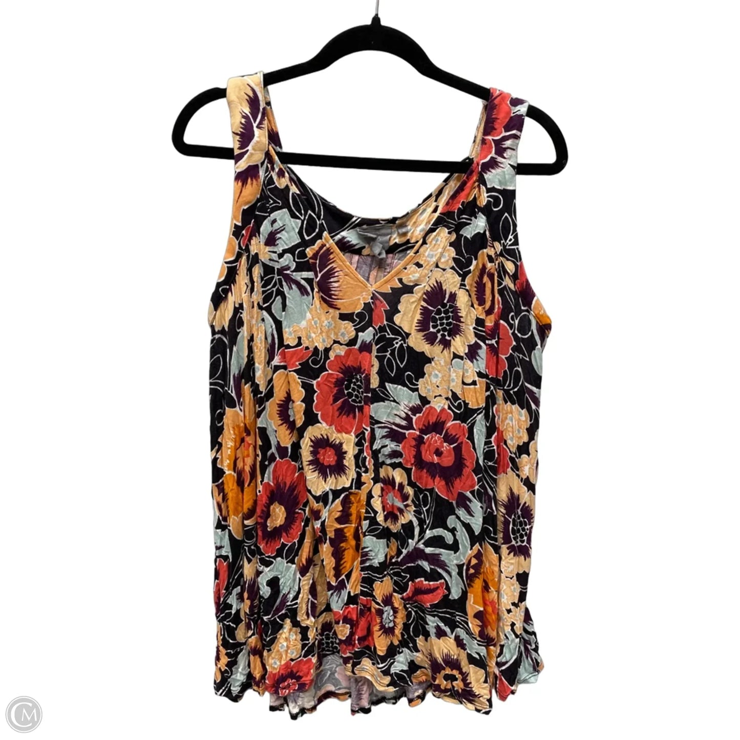 Top Sleeveless By Clothes Mentor In Floral Print, Size: Xl