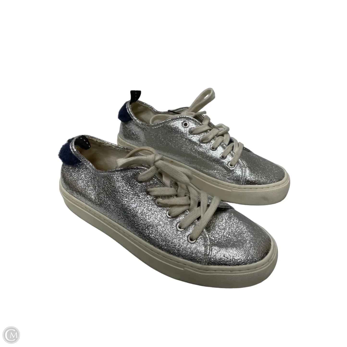 Shoes Sneakers By Zara Basic In Silver, Size: 7.5