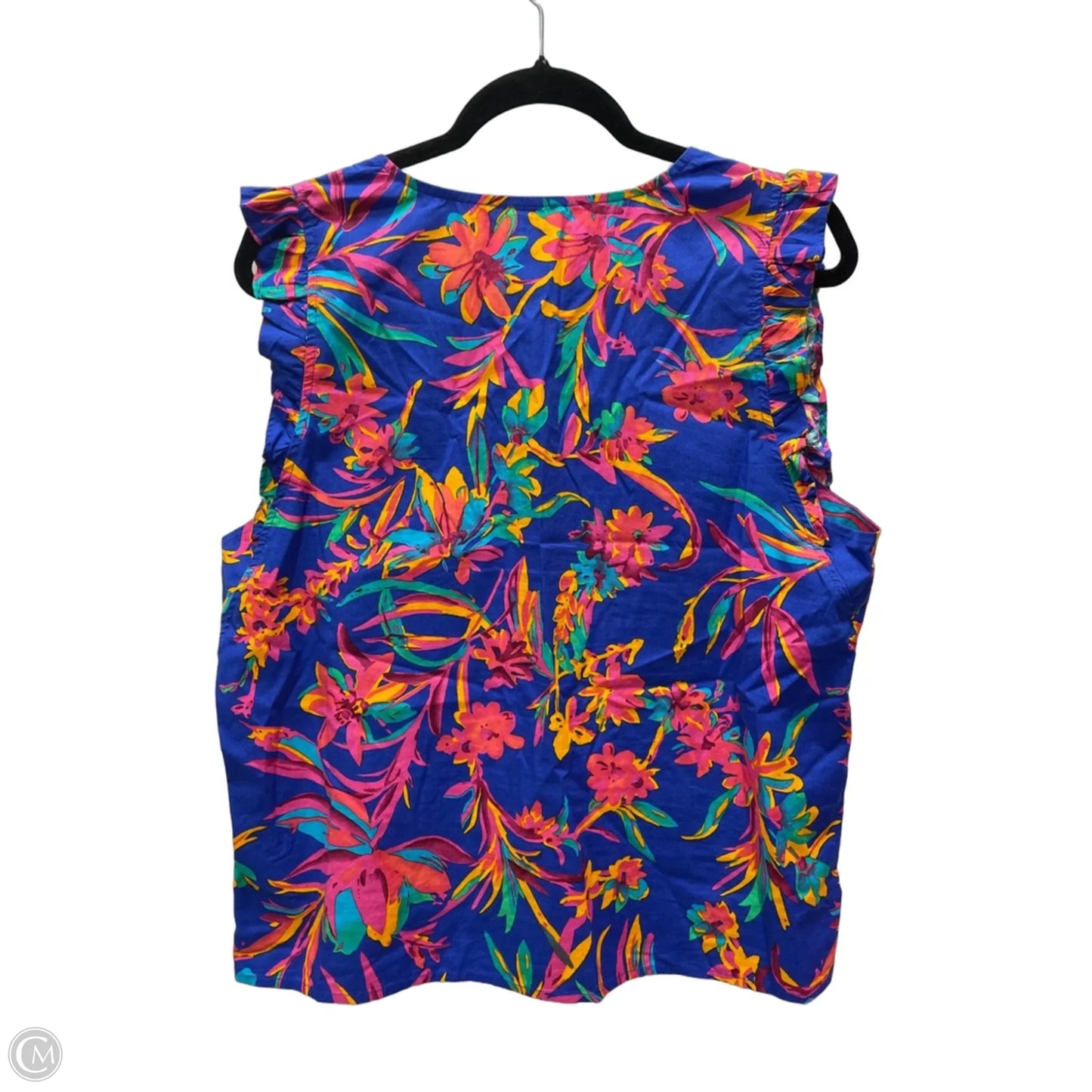 Top Sleeveless By J. Crew In Floral Print, Size: L