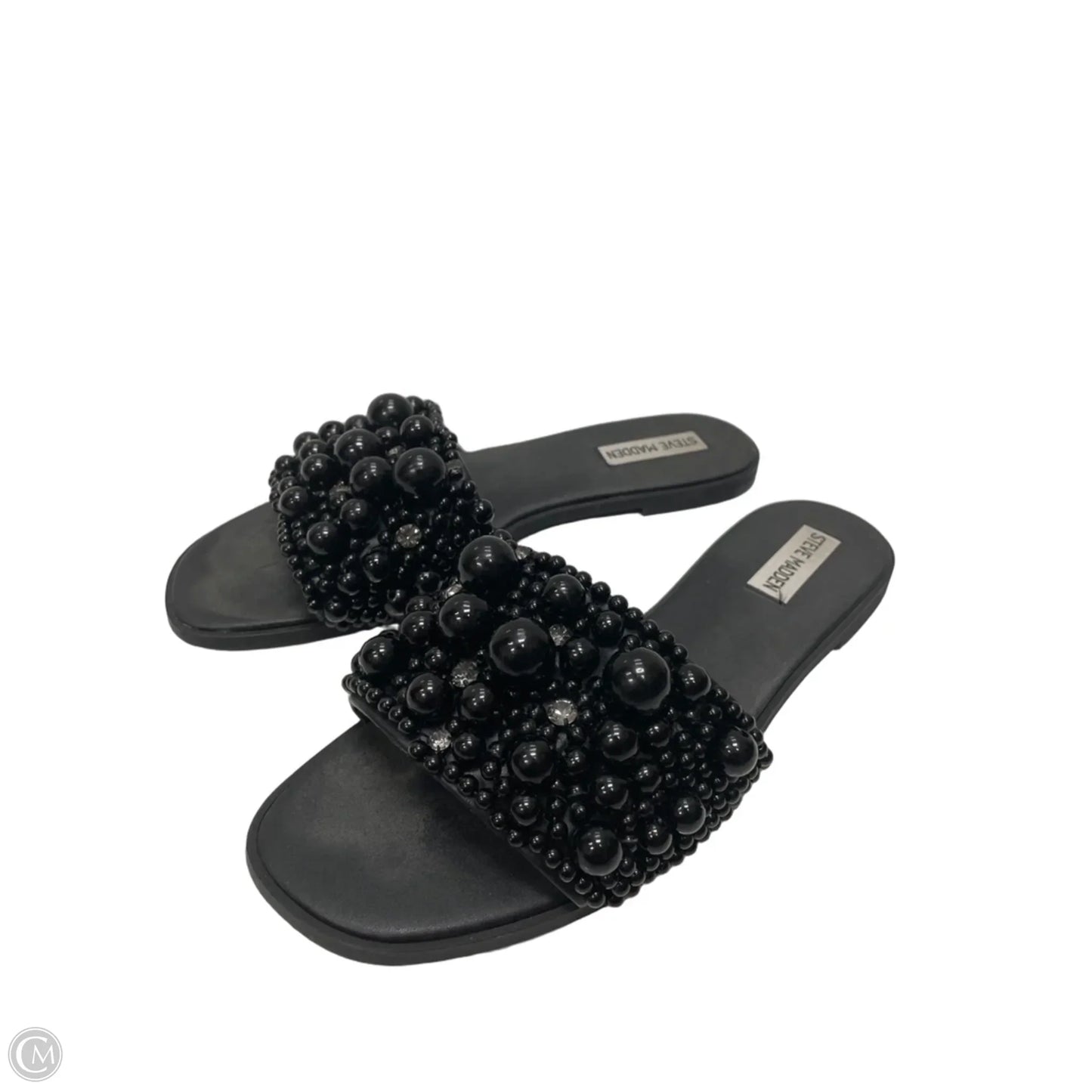 Sandals Flats By Steve Madden In Black, Size: 9