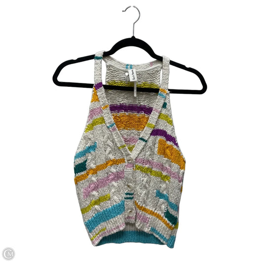 Top Sleeveless By Cmb In Striped Pattern, Size: S
