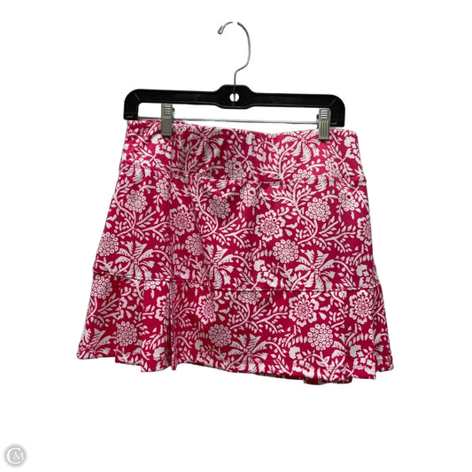 Athletic Skort By Sigrid Olsen In Pink & White, Size: L