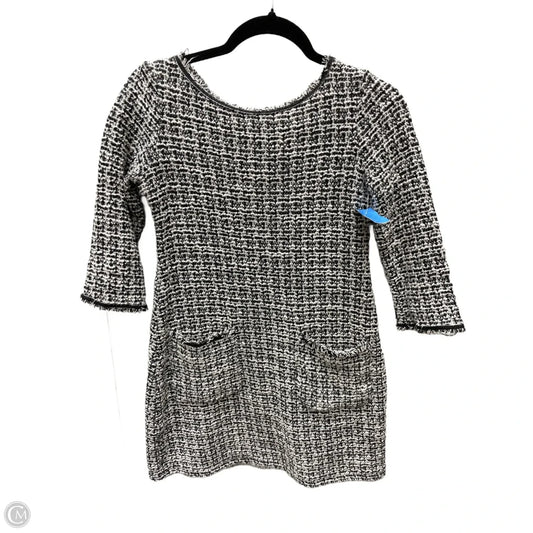 Dress Casual Short By Max Studio In Black & White, Size: Xs
