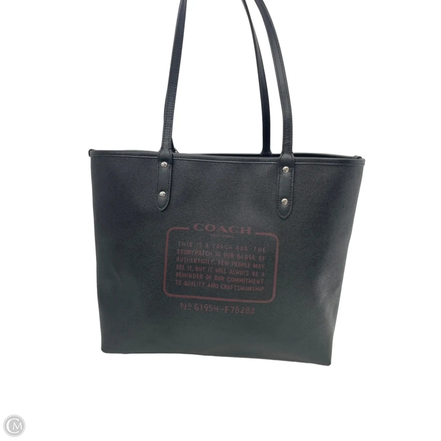 Handbag Designer By Coach, Size: Large