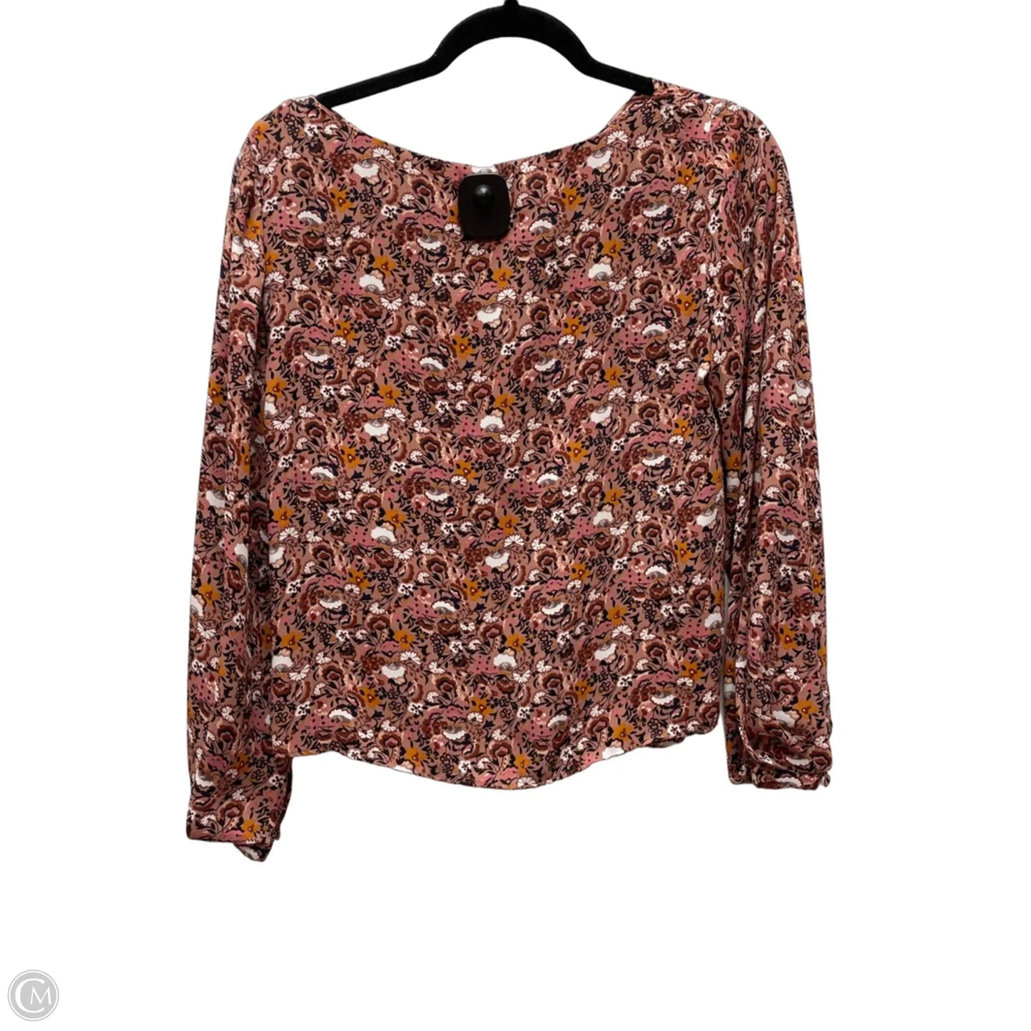 Blouse Long Sleeve By Ann Taylor In Floral Print, Size: Sp
