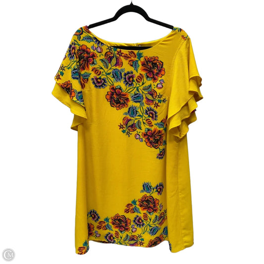 Dress Casual Short By Cato In Floral Print, Size: Xl