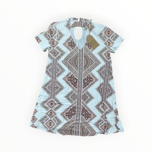 Top Ss By Blu Pepper In Brown & Cream, Size:S