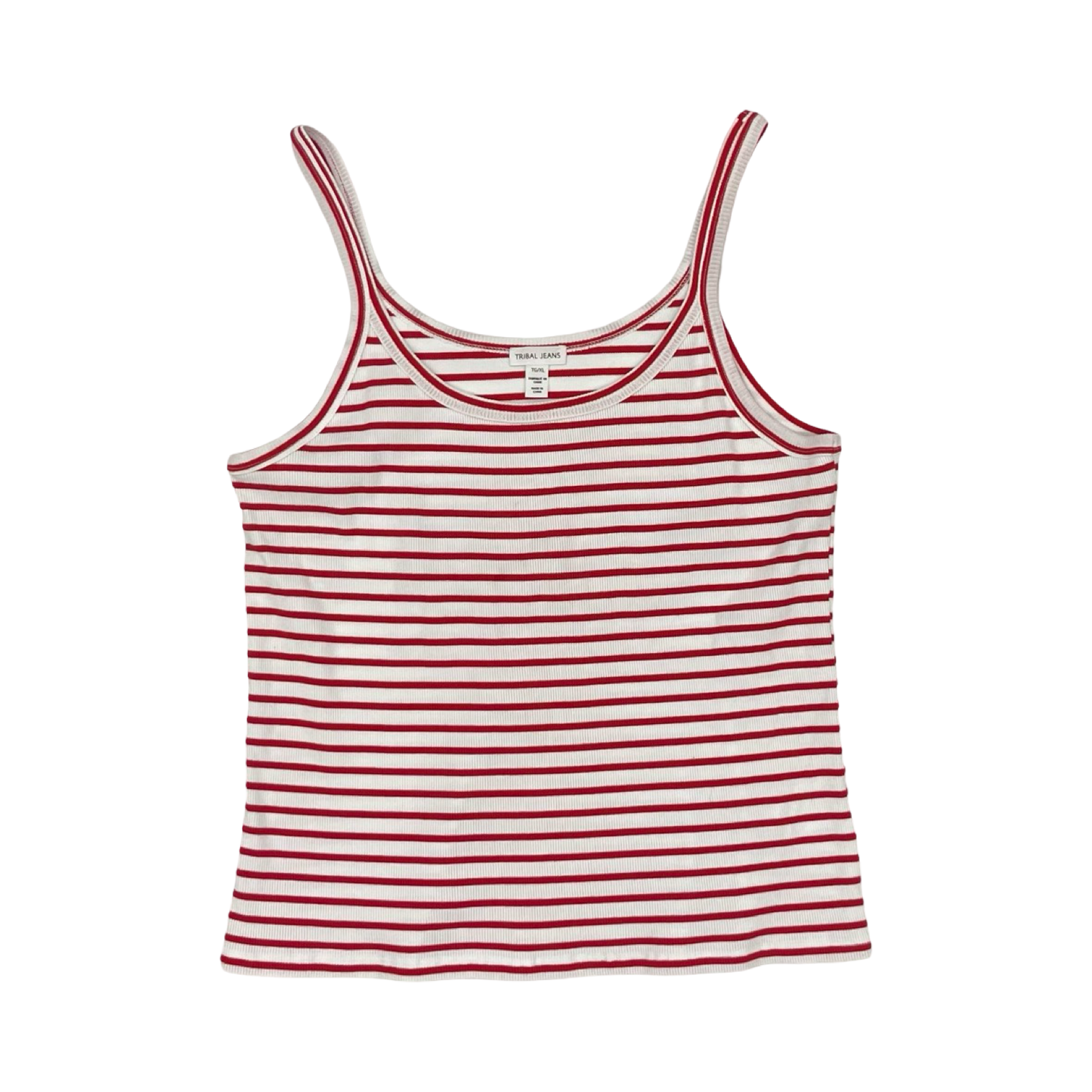 Tank Top By Tribal In Red & White, Size:Xl