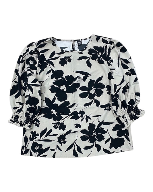 Top 3/4 Sleeve By Shein In Tan, Size:L