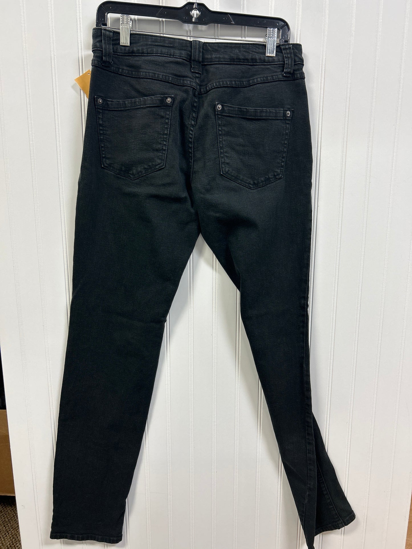 Jeans Skinny By Inc In Black Denim, Size:8L