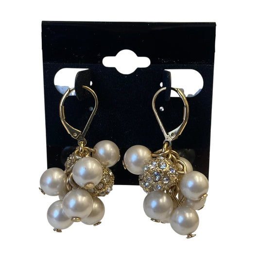 Earrings Statement By Talbots In Gold & White