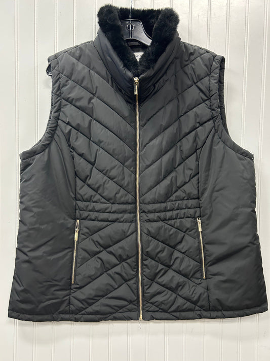 Vest Puffer & Quilted By Calvin Klein In Black, Size:2X